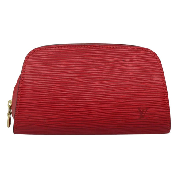 LOUIS VUITTON Epi Dauphine PM Pouch Castilian Red M48447 LV Auth am7748