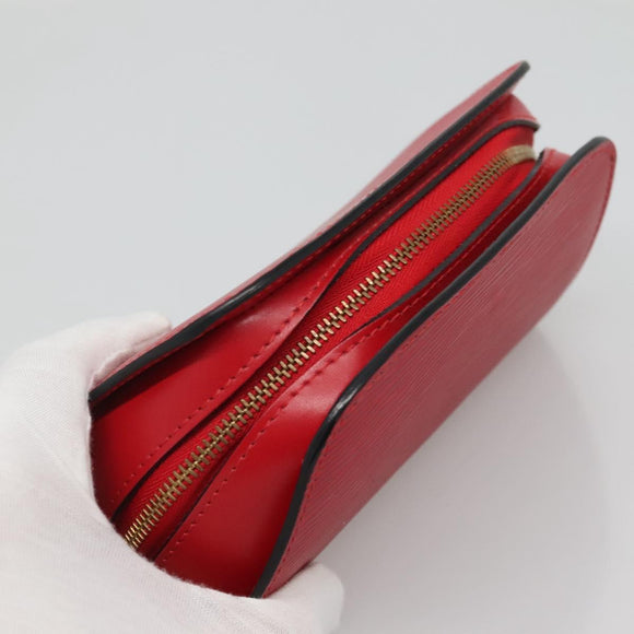 LOUIS VUITTON Epi Dauphine PM Pouch Castilian Red M48447 LV Auth am7748