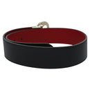 GUCCI Belt Leather Outlet 31.9"" Black 70 28 525040 Auth am7750V-3