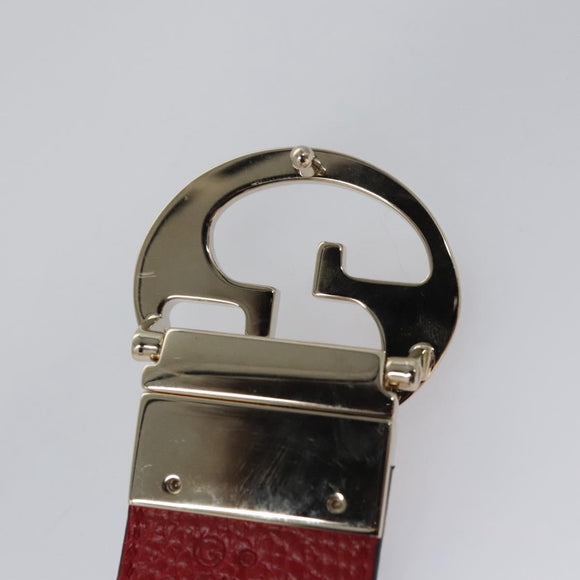 GUCCI Belt Leather Outlet 31.9"" Black 70 28 525040 Auth am7750V