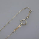 TIFFANY&Co. Open Heart Necklace Ag925 Silver Auth am7763-12