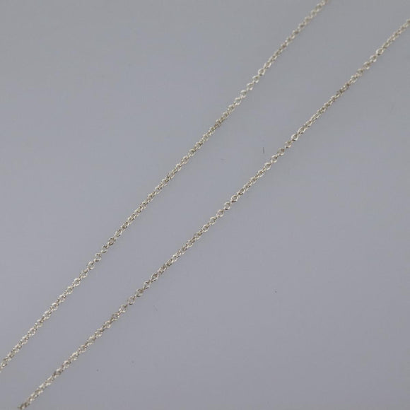 TIFFANY&Co. Open Heart Necklace Ag925 Silver Auth am7763