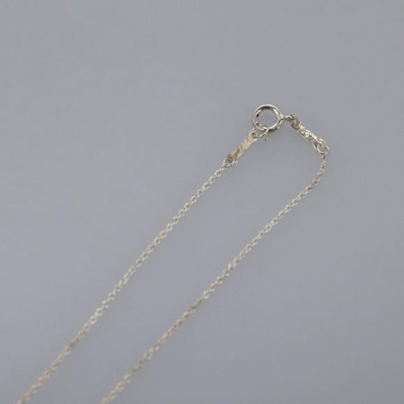 TIFFANY&Co. Open Heart Necklace Ag925 Silver Auth am7763