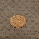 GUCCI Micro GG Canvas Shoulder Bag PVC Leather Beige Auth am7777-17