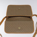 GUCCI Micro GG Canvas Shoulder Bag PVC Leather Beige Auth am7777-18