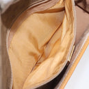 GUCCI Micro GG Canvas Shoulder Bag PVC Leather Beige Auth am7777-11