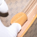 GUCCI Micro GG Canvas Shoulder Bag PVC Leather Beige Auth am7777-12