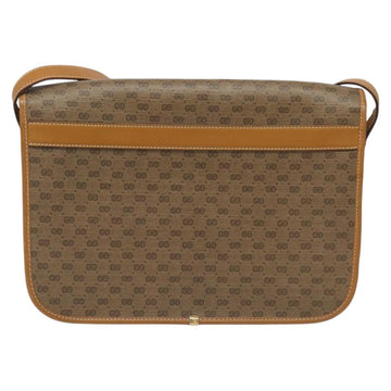 GUCCI Micro GG Canvas Shoulder Bag PVC Leather Beige Auth am7777 - 0