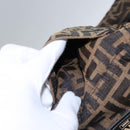 FENDI Zucca Canvas Pants 40 Black Brown Auth am7779M-23