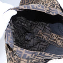 FENDI Zucca Canvas Pants 40 Black Brown Auth am7779M-24