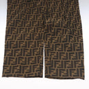 FENDI Zucca Canvas Pants 40 Black Brown Auth am7779M-5
