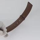 Salvatore Ferragamo Gancini Belt Leather 29.1""-31.5"" Black Auth am7781V-7