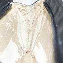 CHANEL Bicolore Pouch Lamb Skin Black CC Auth am7785-10