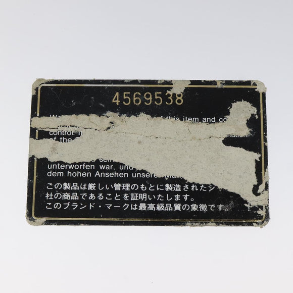 CHANEL Bicolore Pouch Lamb Skin Black CC Auth am7785