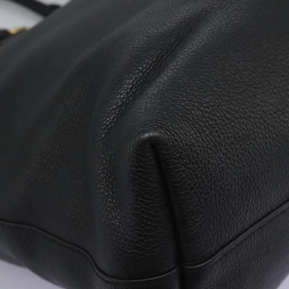 PRADA Tote Bag Leather 2way Black 1BG865 Auth am7814