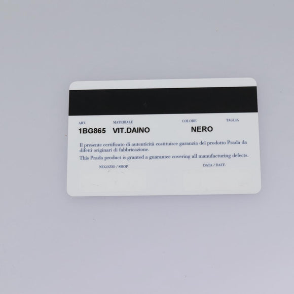 PRADA Tote Bag Leather 2way Black 1BG865 Auth am7814