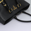 PRADA Tote Bag Leather 2way Black 1BG865 Auth am7814-6