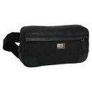 GUCCI GG Nylon Body Bag Outlet Black Silver 336672 Auth am7819-1