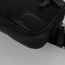 GUCCI GG Nylon Body Bag Outlet Black Silver 336672 Auth am7819-11