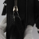 GUCCI GG Nylon Body Bag Outlet Black Silver 336672 Auth am7819-14