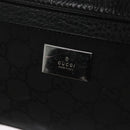 GUCCI GG Nylon Body Bag Outlet Black Silver 336672 Auth am7819-15