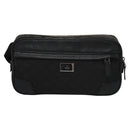 GUCCI GG Nylon Body Bag Outlet Black Silver 336672 Auth am7819-2