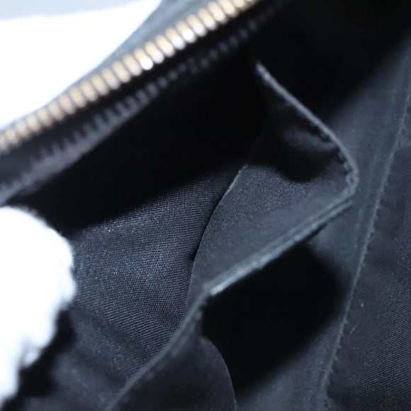 GUCCI GG Nylon Body Bag Outlet Black Silver 336672 Auth am7819