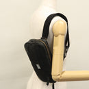 GUCCI GG Nylon Body Bag Outlet Black Silver 336672 Auth am7819-24