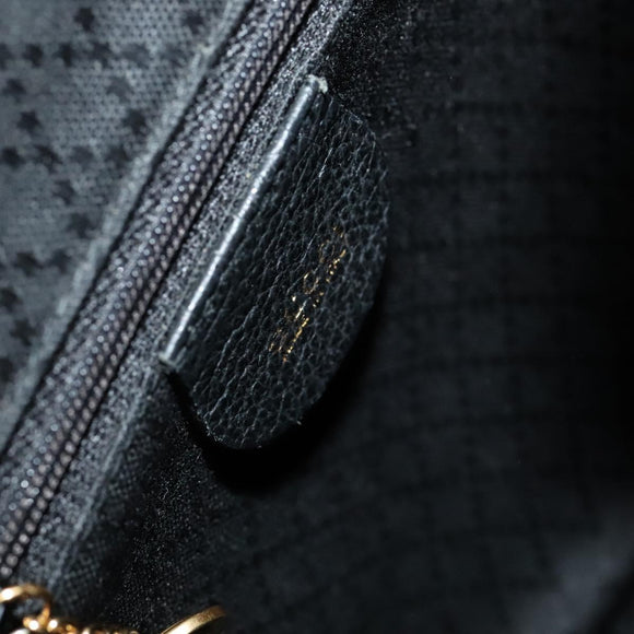 GUCCI Bamboo Backpack Suede Leather Black Gold 003 1705 0030 Auth am7820