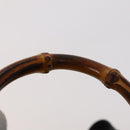 GUCCI Bamboo Backpack Suede Leather Black Gold 003 1705 0030 Auth am7820-14