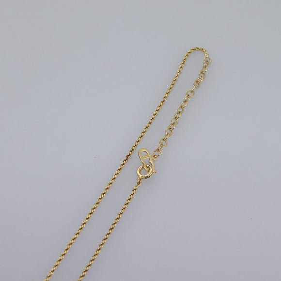 Christian Dior Necklace metal Gold Auth am7825