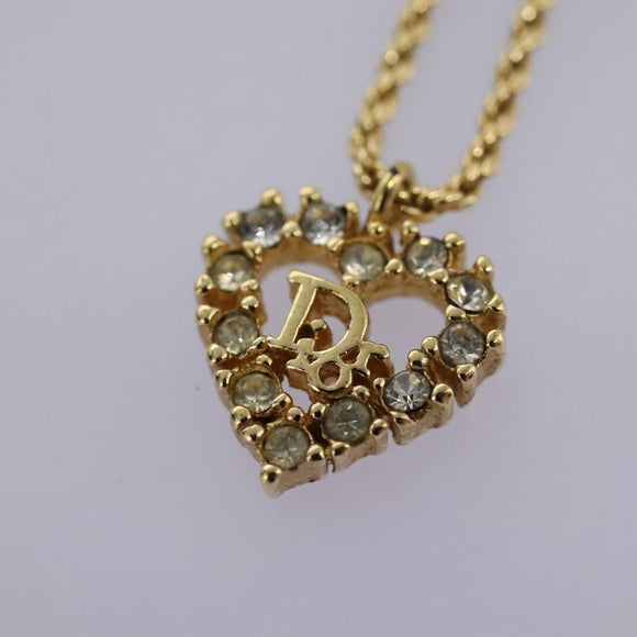Christian Dior Necklace metal Gold Auth am7825