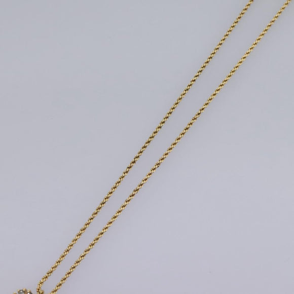 Christian Dior Necklace metal Gold Auth am7825