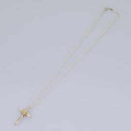 TIFFANY&Co. Cross Necklace Ag925 Silver Auth am7827 - 0