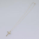 TIFFANY&Co. Cross Necklace Ag925 Silver Auth am7827-7