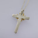 TIFFANY&Co. Cross Necklace Ag925 Silver Auth am7827-8