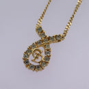 Christian Dior Necklace metal Gold Auth am7828-3