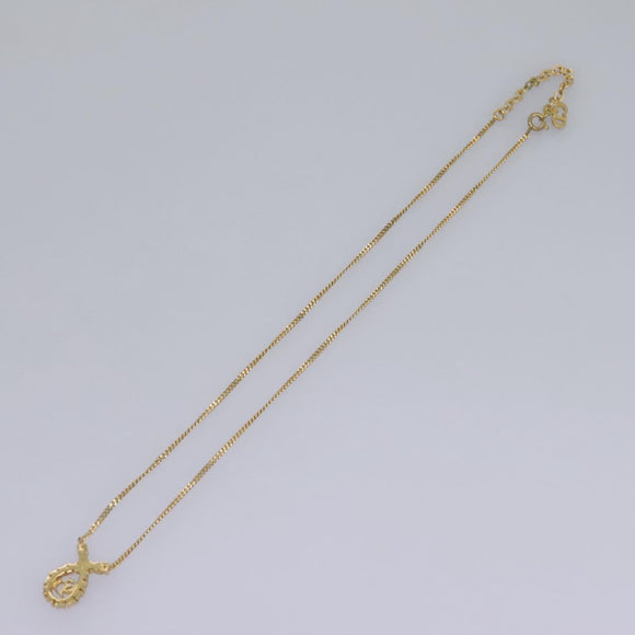 Christian Dior Necklace metal Gold Auth am7828