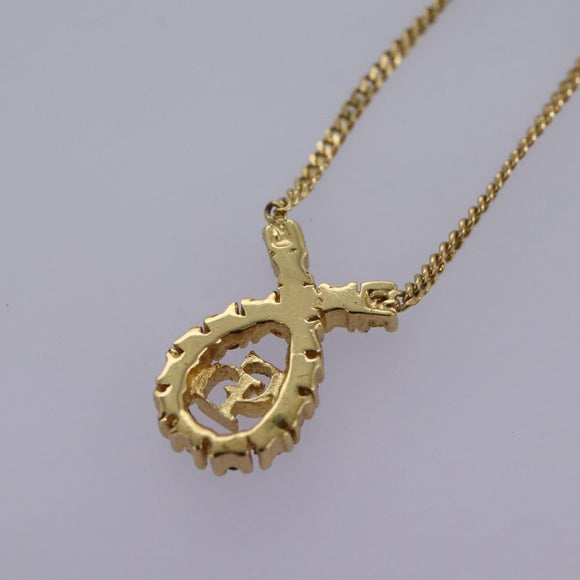 Christian Dior Necklace metal Gold Auth am7828