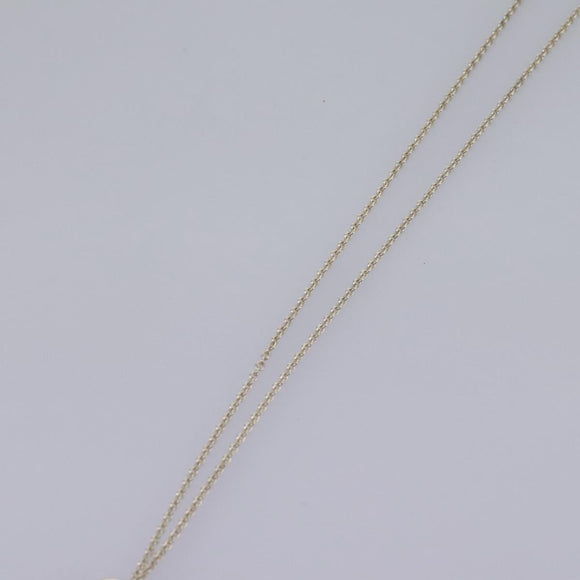 TIFFANY&Co. Open Heart Necklace Ag925 Silver Auth am7829