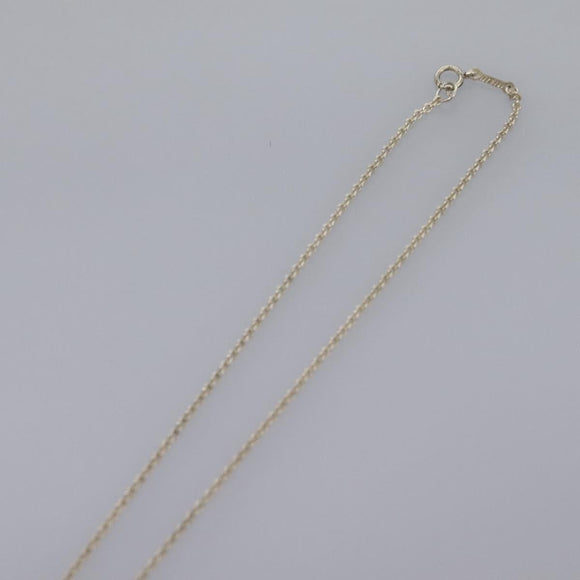 TIFFANY&Co. Open Heart Necklace Ag925 Silver Auth am7829