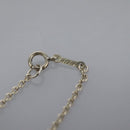 TIFFANY&Co. Open Heart Necklace Ag925 Silver Auth am7829-12