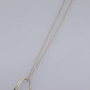TIFFANY&Co. Open Heart Necklace Ag925 Silver Auth am7829-4