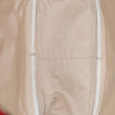 HERMES Victoria Square Hand Bag Coated Canvas Leather Beige Red gold Auth am7833-11