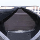 Burberrys Nova Check Boston Bag Leather Canvas Beige Black gold Auth am7839-18