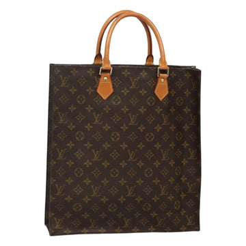 LOUIS VUITTON Monogram Sac Plat Hand Bag M51140 LV Auth am7853