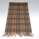 Burberrys Nova Check Scarf Cashmere Brown Auth am7873-4