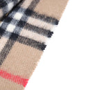 Burberrys Nova Check Scarf Cashmere Brown Auth am7873-7
