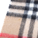 Burberrys Nova Check Scarf Cashmere Brown Auth am7873-8
