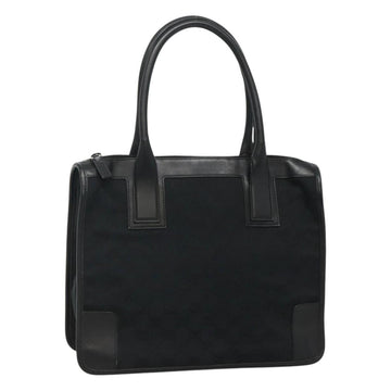 GUCCI GG Canvas Tote Bag Outlet Black Gold 000 0855 00 2113 Auth am7878